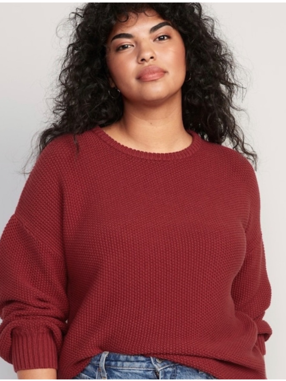 Old Navy Textured Knit Tunic Length Sweater Have a Heart Red 4X NWT